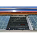 Prefabricated steel structure storage space frame arch roof aircraft hangar construction